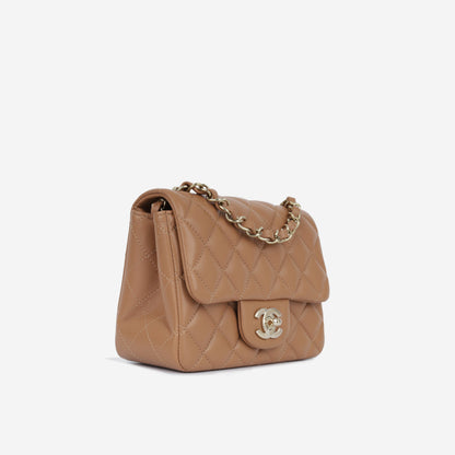 Chanel Classic Flap Lambskin Gold Shoulder Bag Style 84