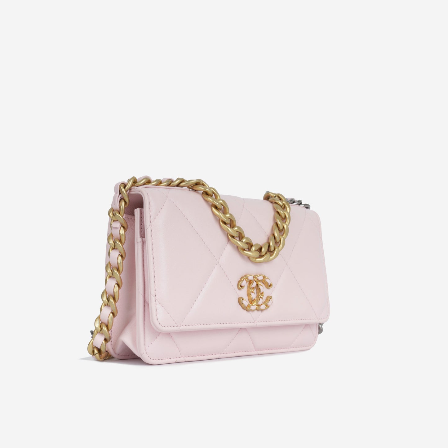 Chanel Wallet On Chain Lambskin Gold Crossbody