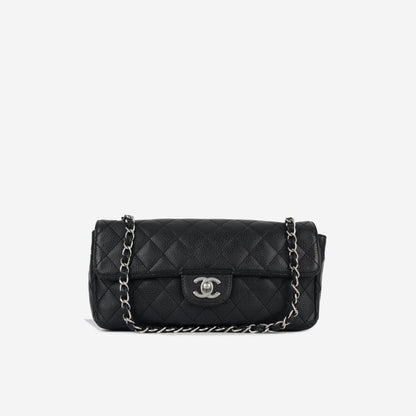 Chanel Classic Flap Lambskin Black Shoulder Bag Style 285