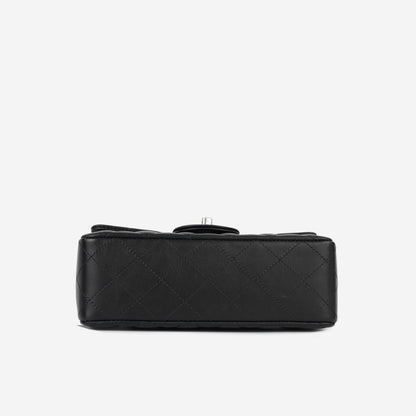 Chanel Classic Flap Lambskin Black Shoulder Bag Style 130