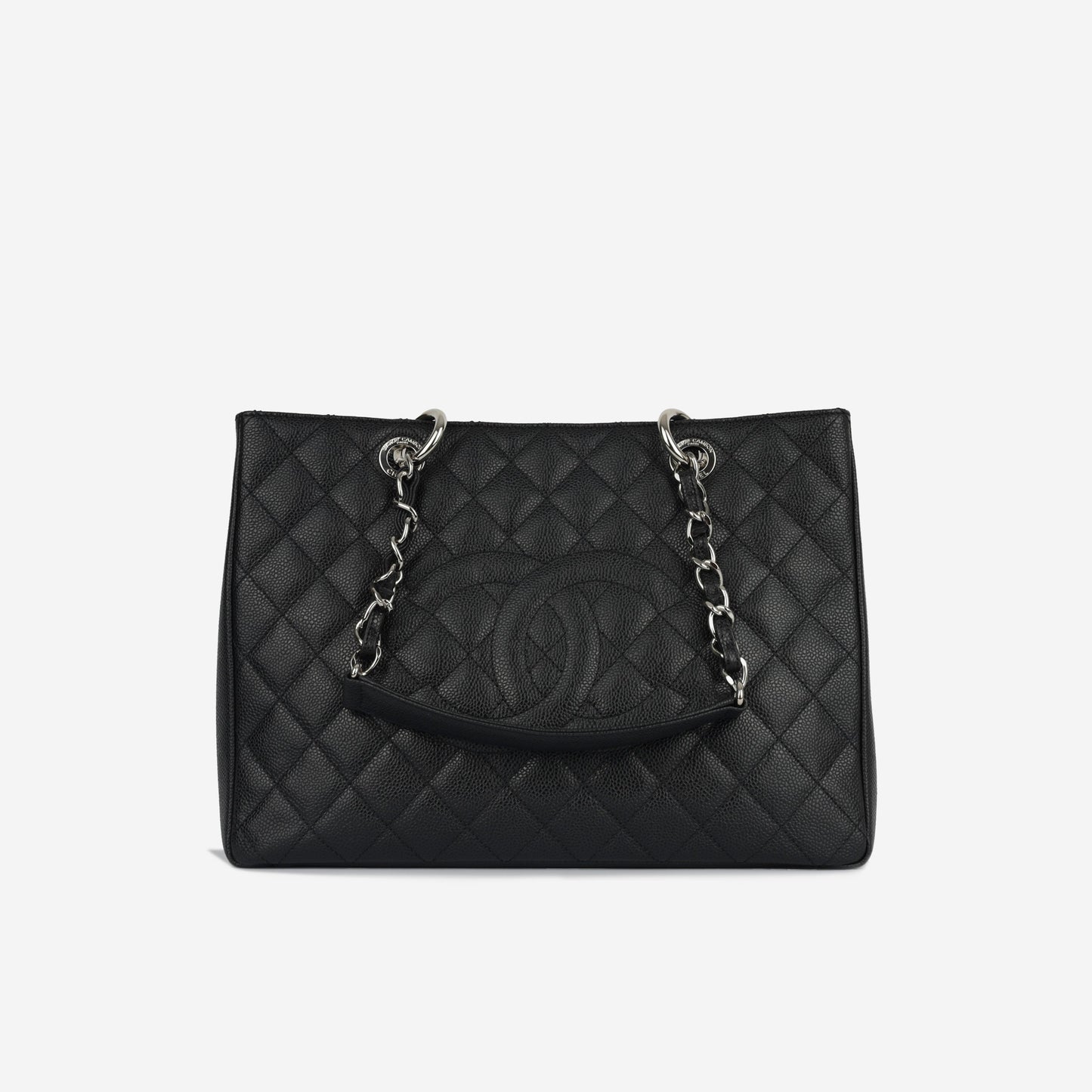Chanel Shopping Tote Caviar Black Tote Bag Style 7
