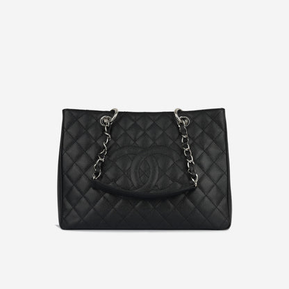 Chanel Shopping Tote Caviar Black Tote Bag Style 7