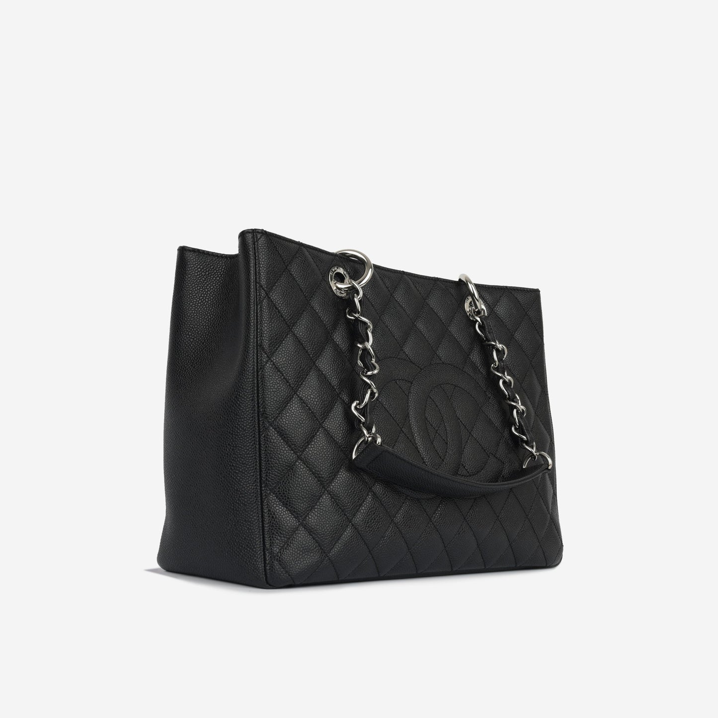 Chanel Shopping Tote Caviar Black Tote Bag Style 7