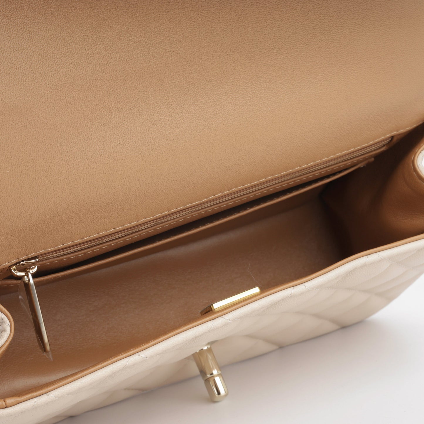 Chanel Classic Flap Lambskin Gold Shoulder Bag Style 105