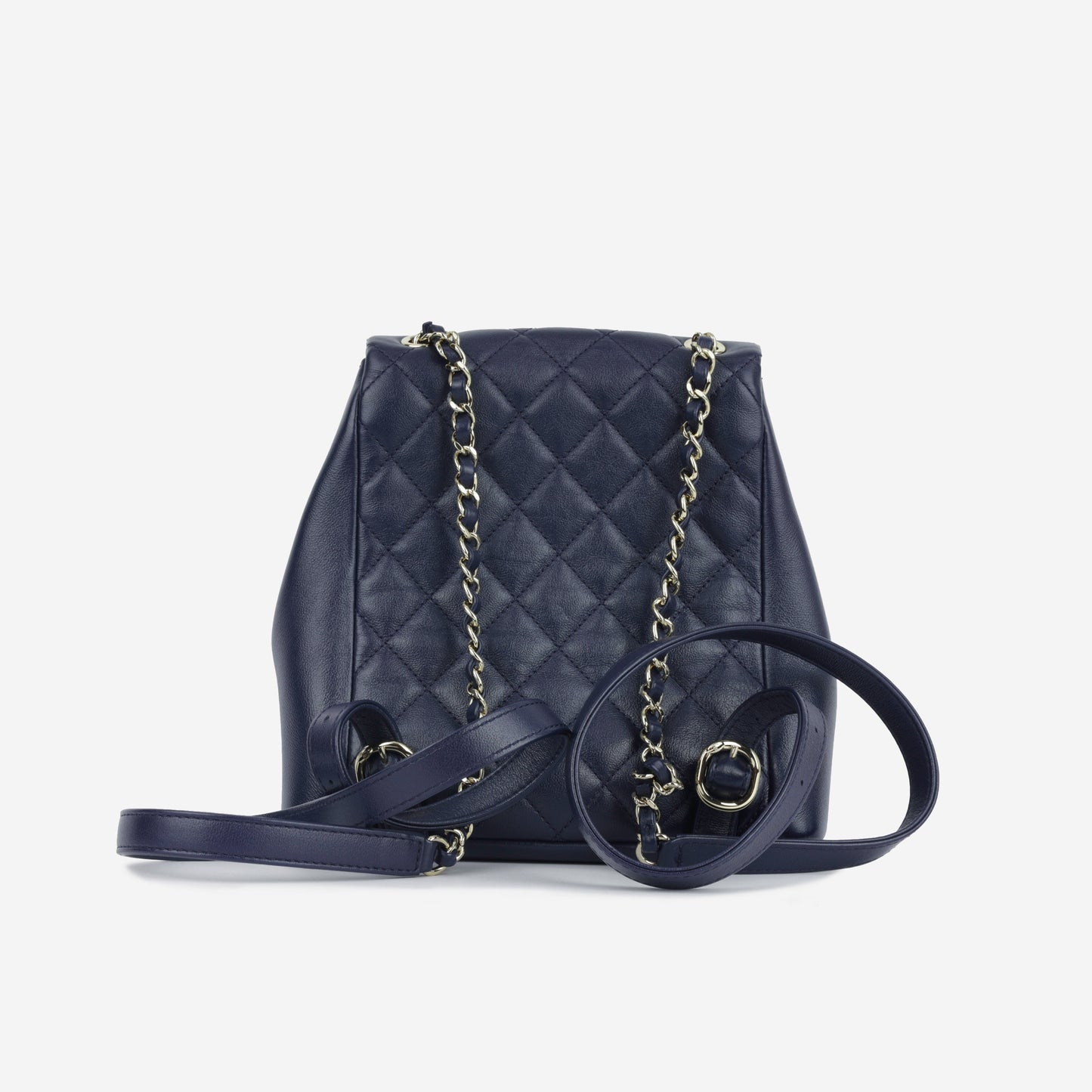 Chanel Luxury Lambskin Gold Backpack Lambskin
