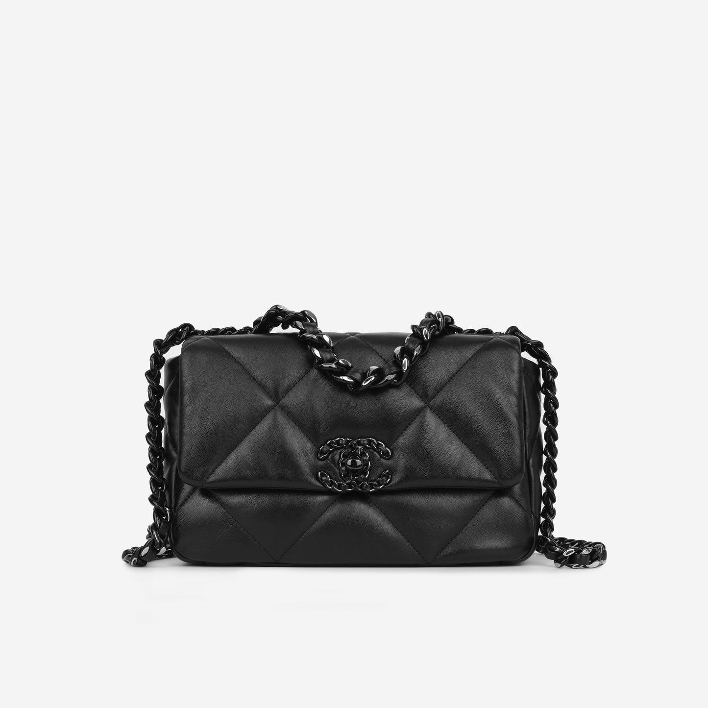 Chanel Chanel 19 Lambskin Black Shoulder Bag Style 10