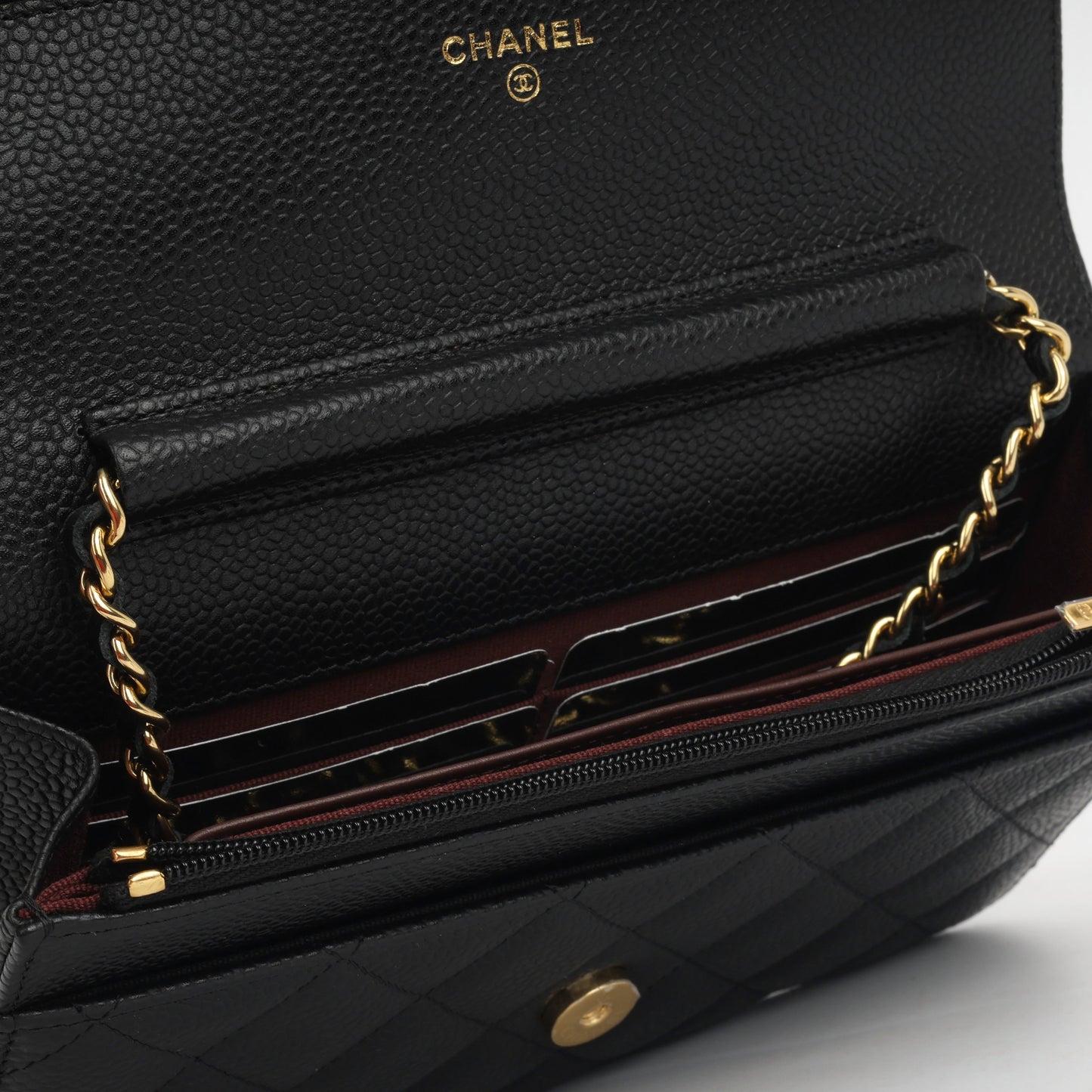 Chanel Wallet On Chain Caviar Black Crossbody Style 6