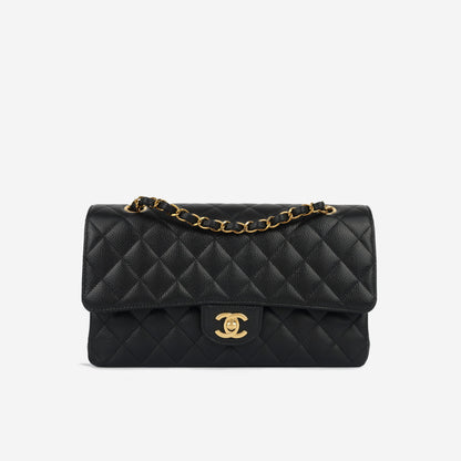 Chanel Classic Flap Caviar Black Shoulder Bag Style 37
