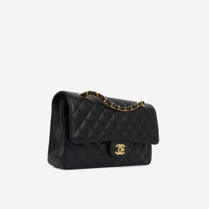 Chanel Classic Flap Caviar Black Shoulder Bag Style 37