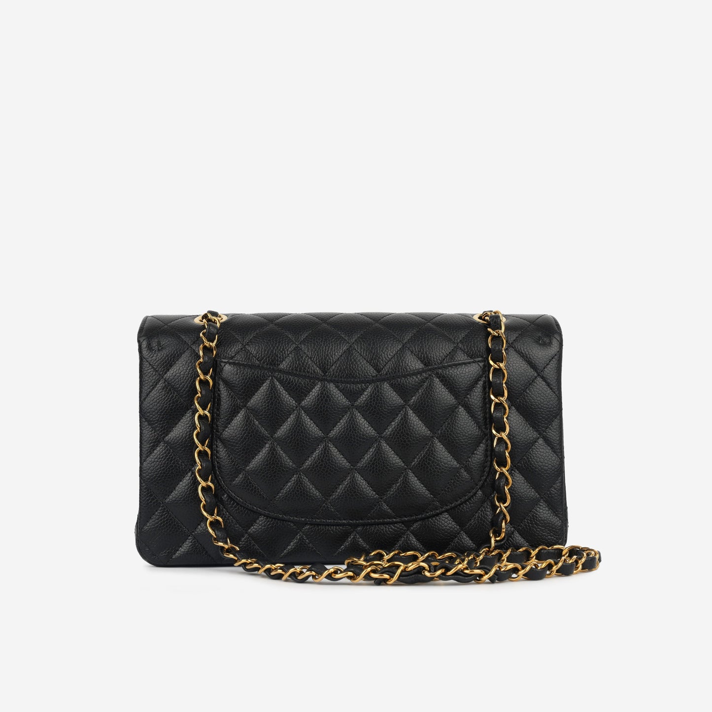 Chanel Classic Flap Caviar Black Shoulder Bag Style 37