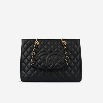 Chanel Shopping Tote Caviar Black Tote Bag Style 4