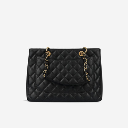Chanel Shopping Tote Caviar Black Tote Bag Style 4