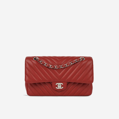 Chanel Classic Flap Lambskin Gold Shoulder Bag Style 114