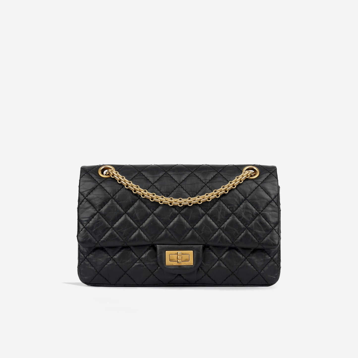 Chanel Classic Flap Calfskin Black Shoulder Bag