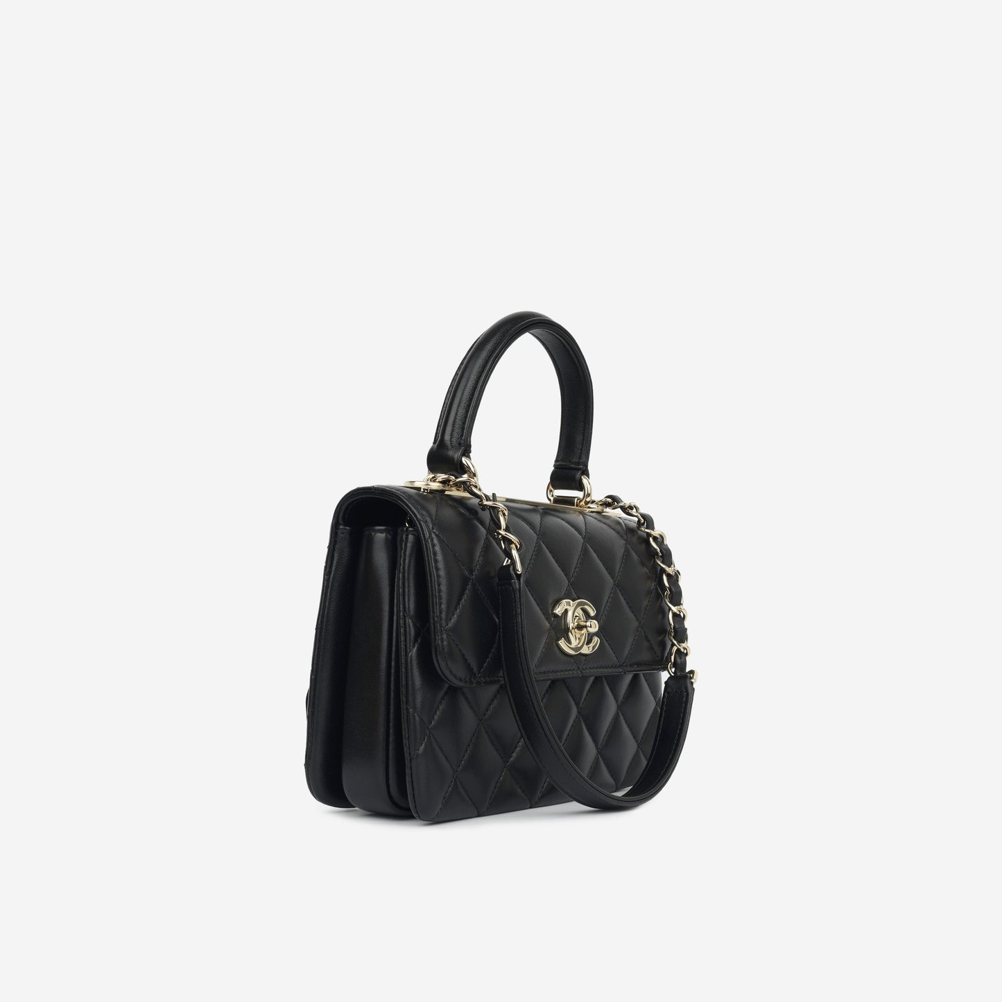 Chanel Luxury Lambskin Black Handbag Style 9