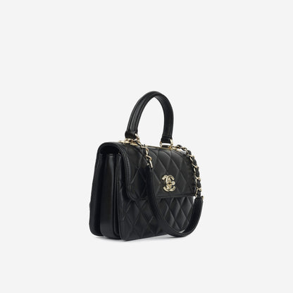 Chanel Luxury Lambskin Black Handbag Style 9