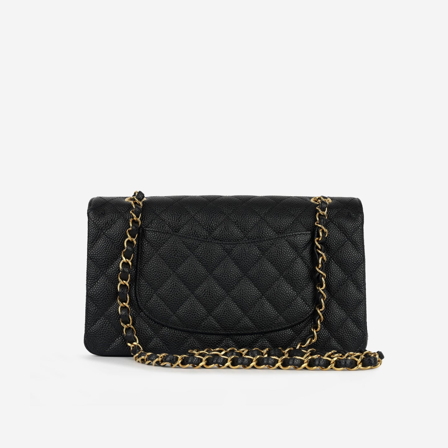 Chanel Classic Flap Lambskin Black Shoulder Bag Style 64
