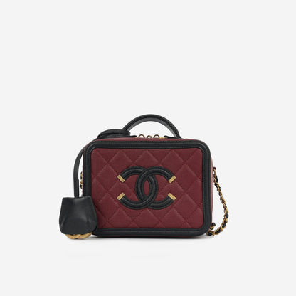 Chanel Vanity Lambskin Black Clutch Style 3