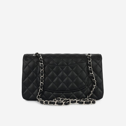 Chanel Classic Flap Lambskin Black Shoulder Bag Style 63