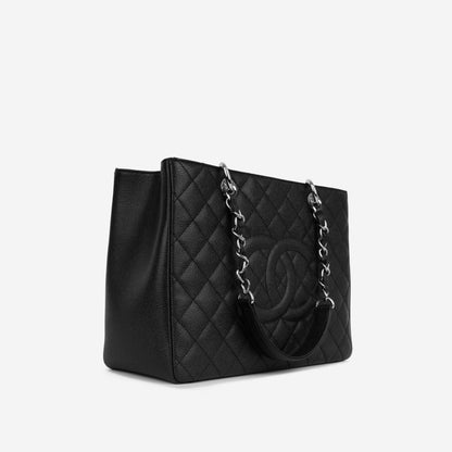 Chanel Shopping Tote Caviar Black Tote Bag Style 3