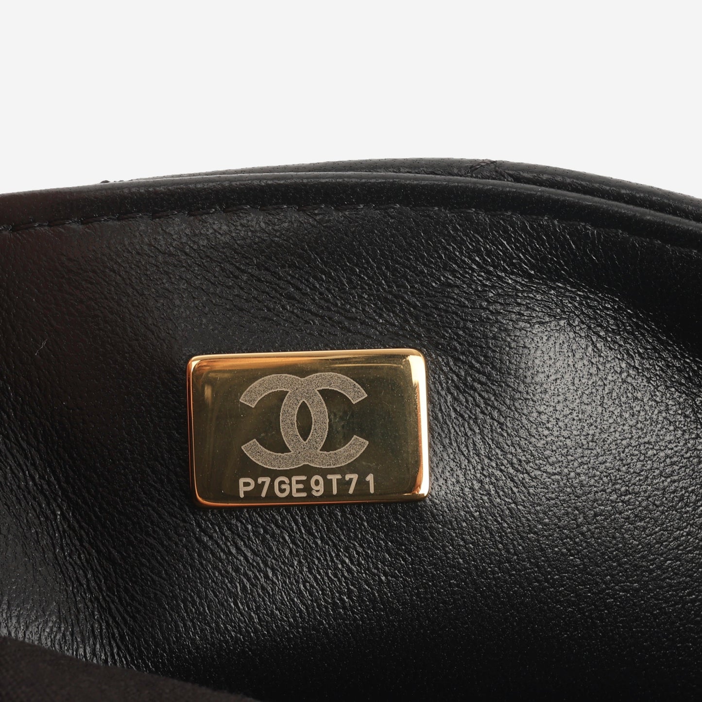 Chanel Classic Flap Lambskin Black Shoulder Bag Style 124
