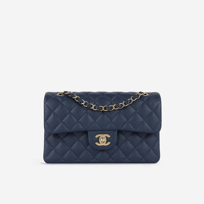 Chanel Classic Flap Lambskin Gold Shoulder Bag Style 144