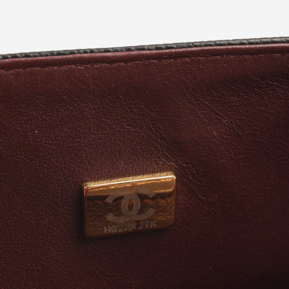 Chanel Classic Flap Lambskin Black Shoulder Bag Style 306
