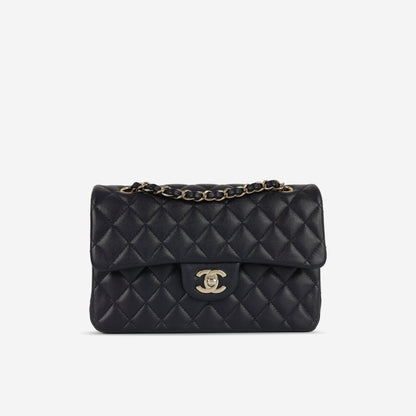 Chanel Classic Flap Lambskin Gold Shoulder Bag Style 137