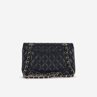 Chanel Classic Flap Lambskin Gold Shoulder Bag Style 137