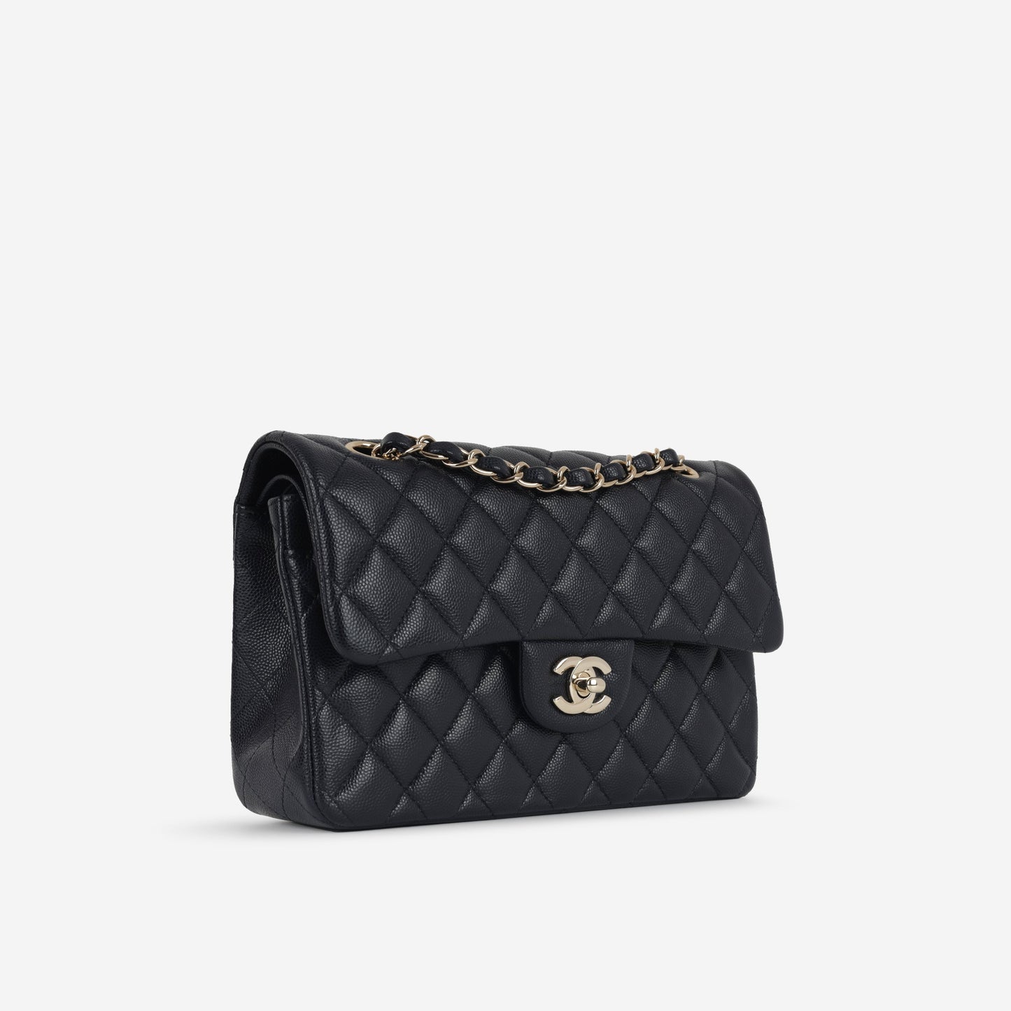 Chanel Classic Flap Lambskin Gold Shoulder Bag Style 137