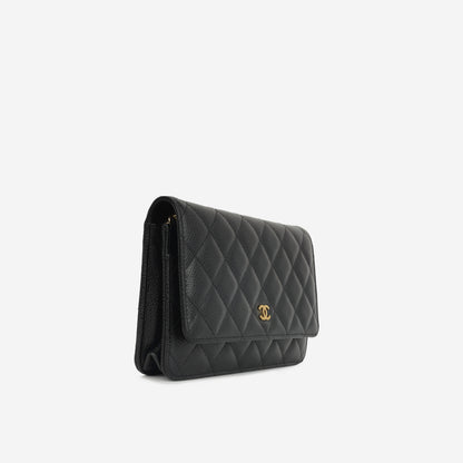 Chanel Wallet On Chain Caviar Black Crossbody Style 4