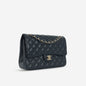 Chanel Classic Flap Lambskin Black Shoulder Bag Style 84