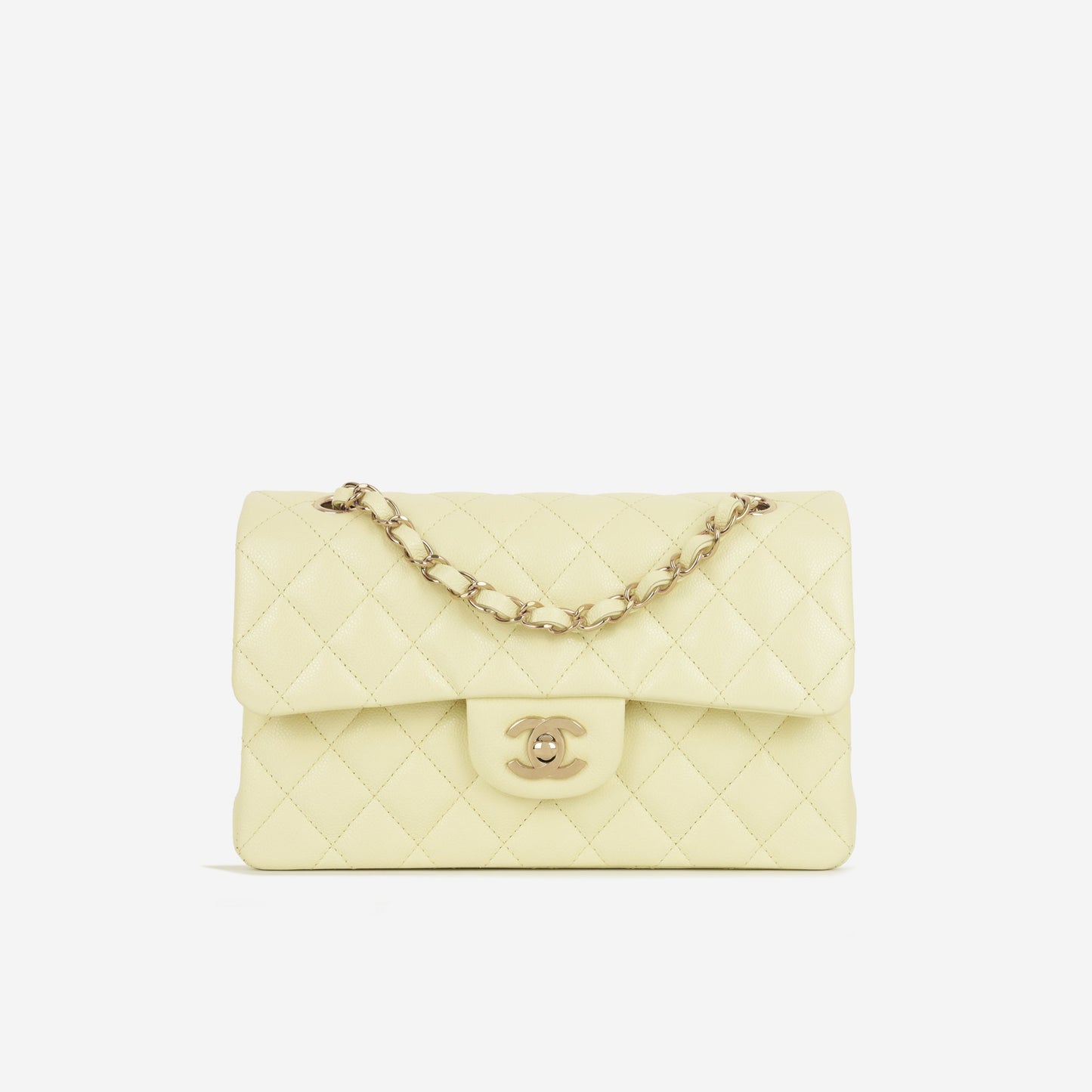 Chanel Classic Flap Lambskin Gold Shoulder Bag Style 143