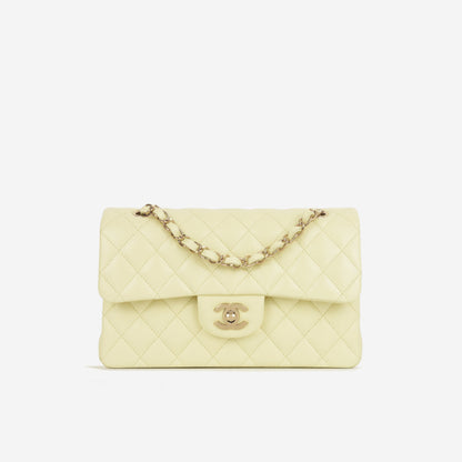 Chanel Classic Flap Lambskin Gold Shoulder Bag Style 143