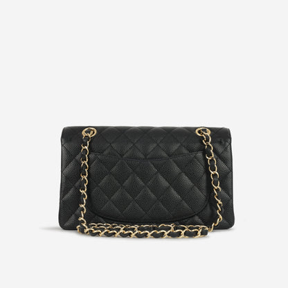 Chanel Classic Flap Lambskin Black Shoulder Bag Style 347
