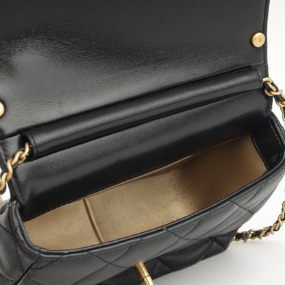 Chanel Mini Square Pearl Twist Flap