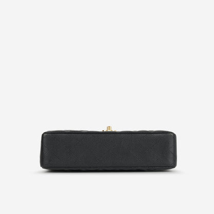 Chanel Classic Flap Lambskin Black Shoulder Bag Style 318