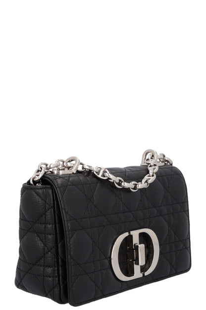 Christian Dior Small Caro Bag Leather Black