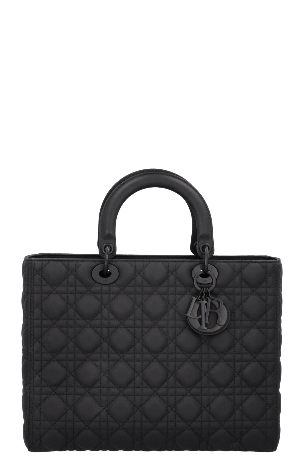 Christian Dior Large Lady Dior Bag Black