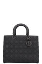 Christian Dior Large Lady Dior Bag So Black