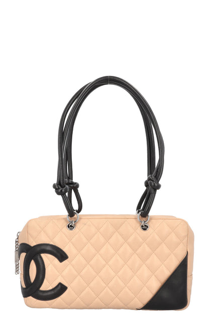 Chanel Cambon Bowling Bag Beige