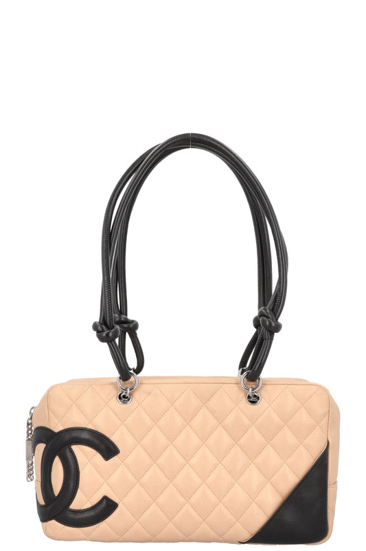 Chanel Cambon Bowling Bag Beige