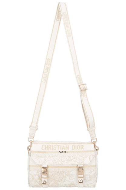 Christian Dior Diorcamp Messenger Bag White Gold
