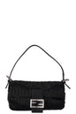 FENDI Sequin Baguette Shoulder Bag Black