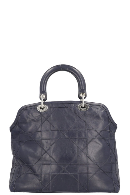 Christian Dior Granville Cannage Tote Bag Navy