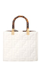 FENDI Sunshine Bag Zucca Leather White