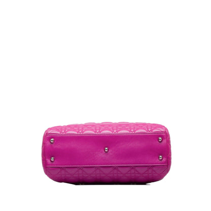 Dior Lady Dior Quilted Chain Tote Bag