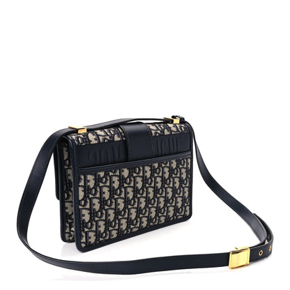Dior 30 Montaigne Oblique Blue Shoulder Bag