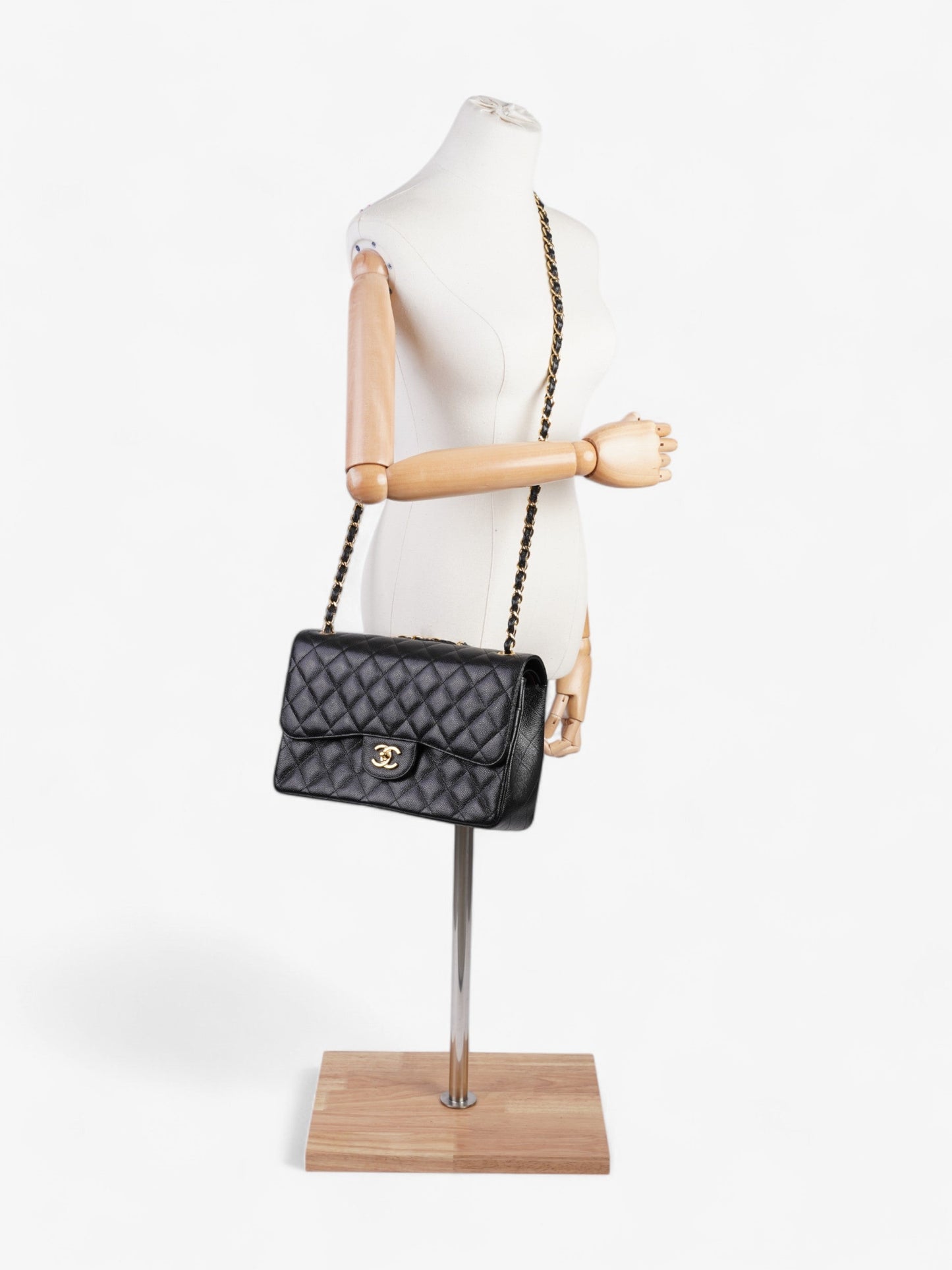 Chanel Caviar Black Shoulder Bag Style 2