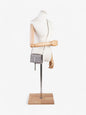 Saint Laurent Kate Tassel Grey Embossed Leather Small